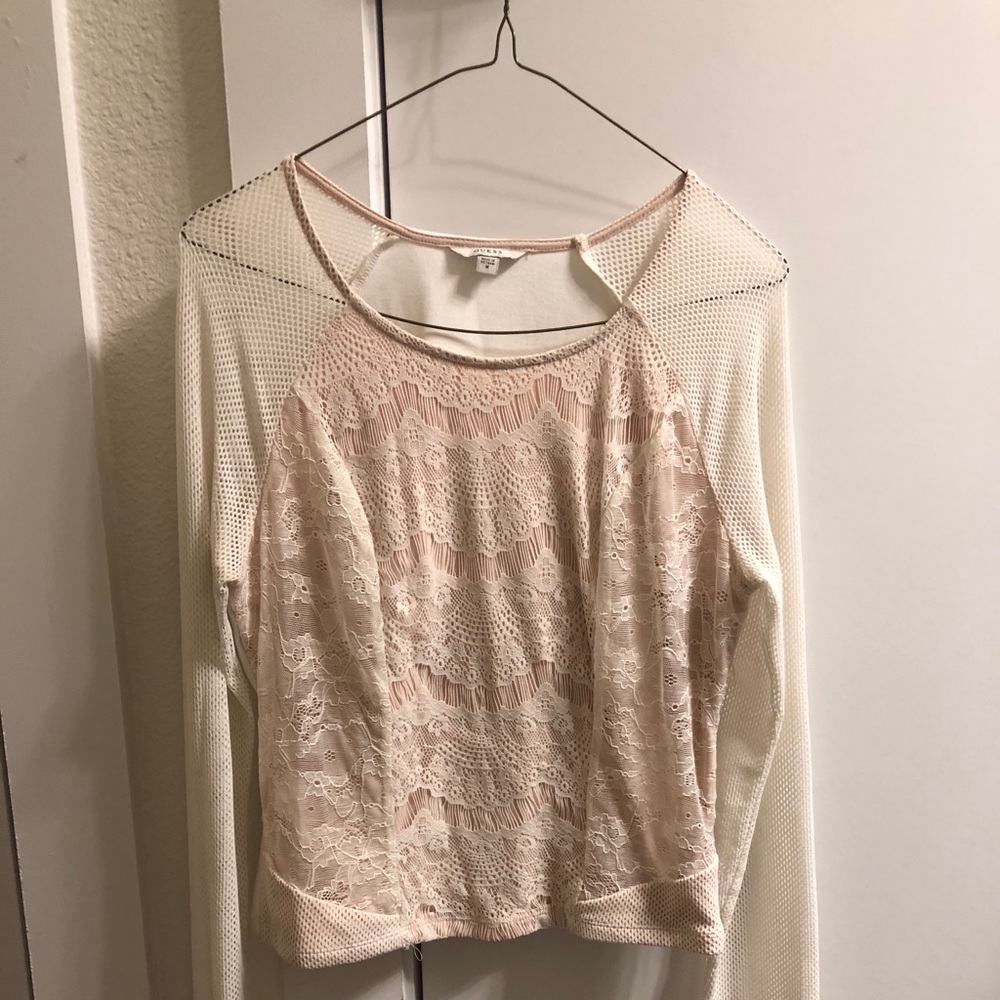 Light, lace sexy white blouse! ❤️